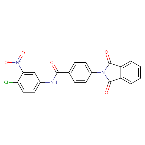 N-(4-chloro-3-nitrophenyl)-4-(1,3-dioxo-2,3-dihydro-1H-isoindol-2-yl)benzamide