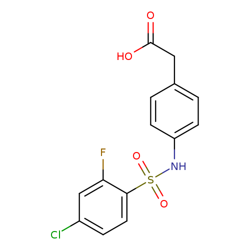 2-[4-(4-chloro-2-fluorobenzenesulfonamido)phenyl]acetic acid