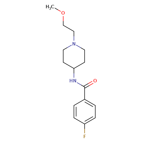 4-fluoro-N-[1-(2-methoxyethyl)piperidin-4-yl]benzamide