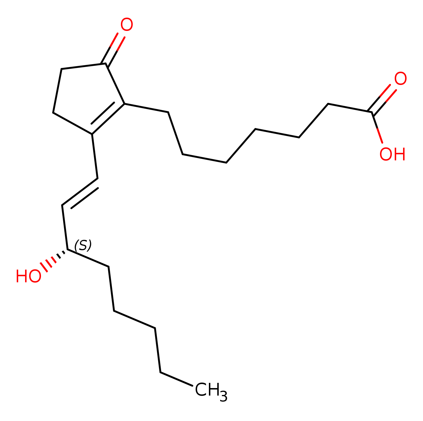 (13E,15S)-15-Hydroxy-9-oxoprosta-8(12),13-dien-1-oic acid