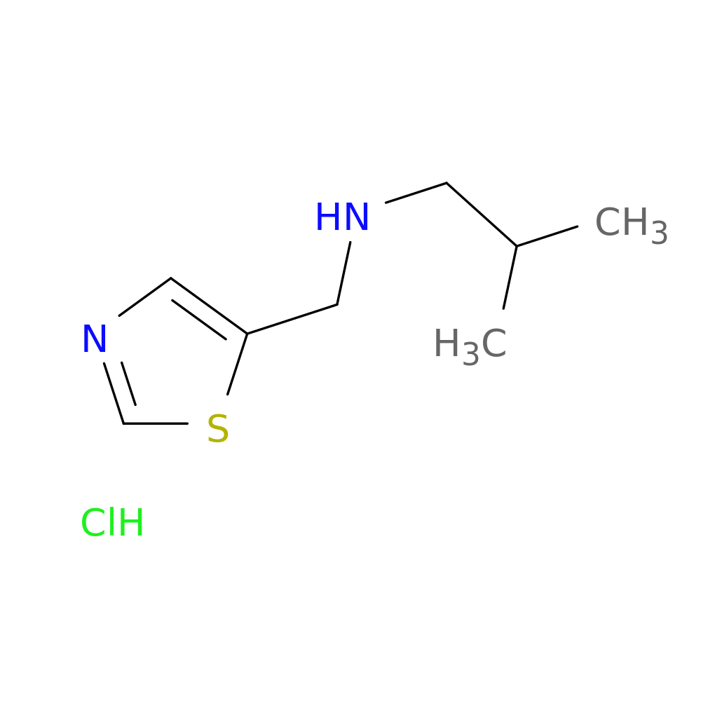 (2-methylpropyl)[(1,3-thiazol-5-yl)methyl]amine hydrochloride