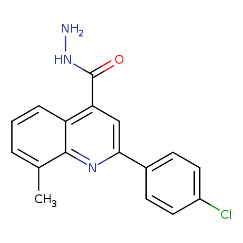 2-(4-Chlorophenyl)-8-methylquinoline-4-carbohydrazide