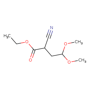 ethyl 2-cyano-4,4-dimethoxybutanoate