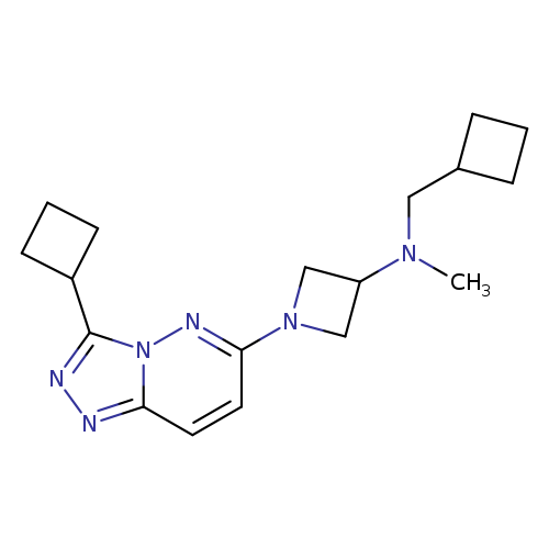 1-{3-cyclobutyl-[1,2,4]triazolo[4,3-b]pyridazin-6-yl}-N-(cyclobutylmethyl)-N-methylazetidin-3-amine