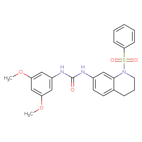 3-[1-(benzenesulfonyl)-1,2,3,4-tetrahydroquinolin-7-yl]-1-(3,5-dimethoxyphenyl)urea