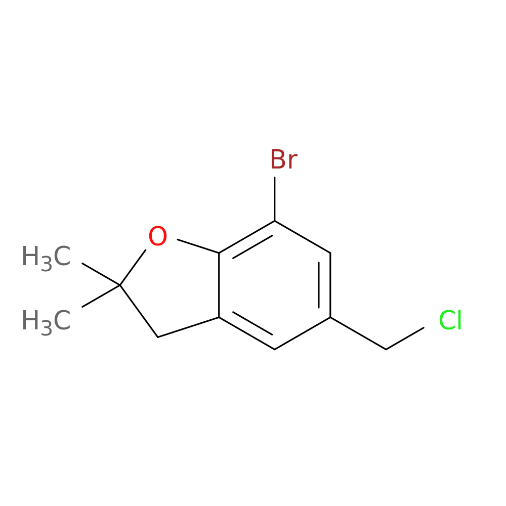 7-bromo-5-(chloromethyl)-2,2-dimethyl-2,3-dihydro-1-benzofuran