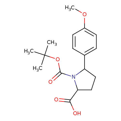 1-[(tert-butoxy)carbonyl]-5-(4-methoxyphenyl)pyrrolidine-2-carboxylic acid