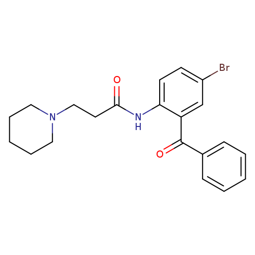 N-(2-benzoyl-4-bromophenyl)-3-(piperidin-1-yl)propanamide
