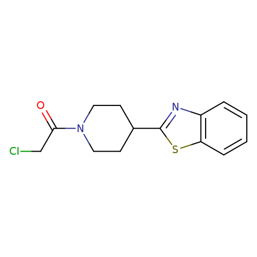 1-[4-(1,3-benzothiazol-2-yl)piperidin-1-yl]-2-chloroethan-1-one