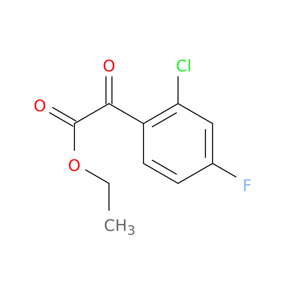 Ethyl 2-chloro-4-fluorobenzoylformate