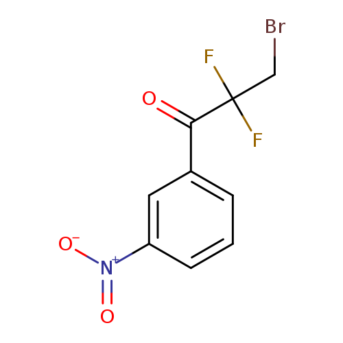 3-bromo-2,2-difluoro-1-(3-nitrophenyl)propan-1-one