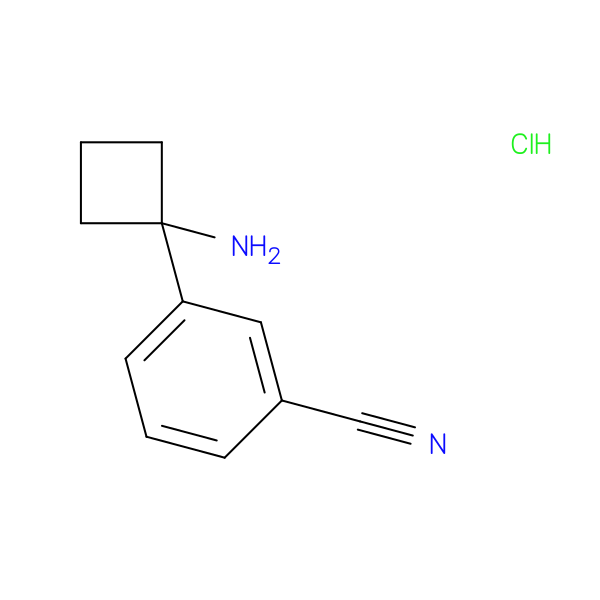 3-(1-aminocyclobutyl)benzonitrile hydrochloride