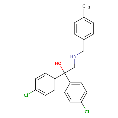 1,1-bis(4-chlorophenyl)-2-{[(4-methylphenyl)methyl]amino}ethan-1-ol