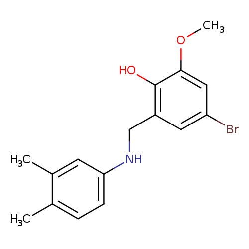 4-bromo-2-{[(3,4-dimethylphenyl)amino]methyl}-6-methoxyphenol