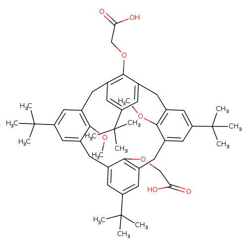 O(1),O(3)-BIS(CARBOXYMETHYL)-O(2),O(4)-DIMETHYL-P-T-BUTYLCALIX(4)ARENE