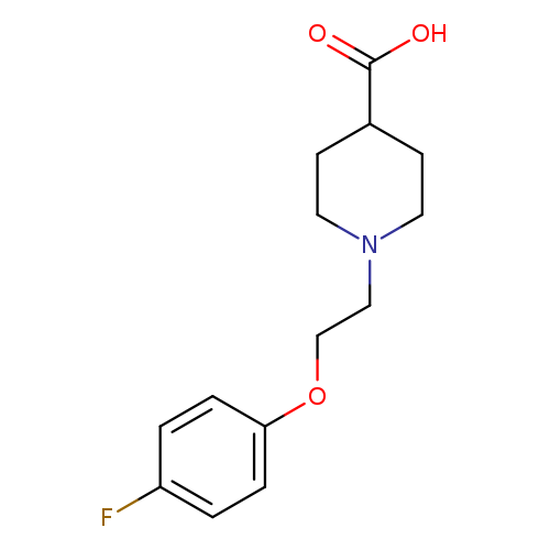 1-[2-(4-fluorophenoxy)ethyl]piperidine-4-carboxylic acid