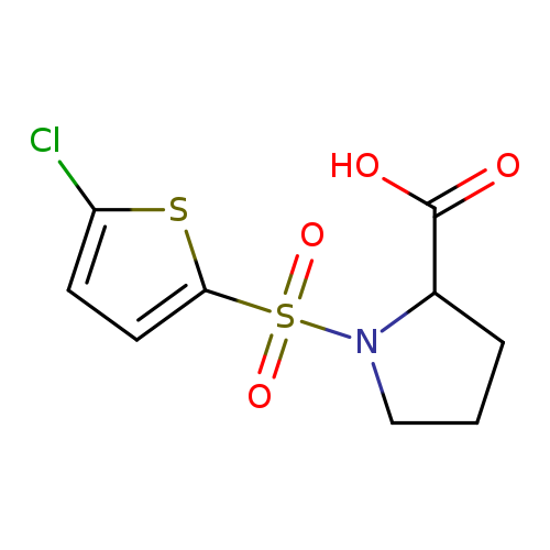1-[(5-Chlorothien-2-yl)sulfonyl]pyrrolidine-2-carboxylic acid