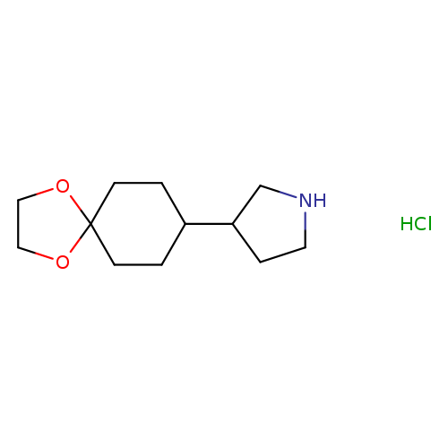 3-{1,4-dioxaspiro[4.5]decan-8-yl}pyrrolidinehydrochloride