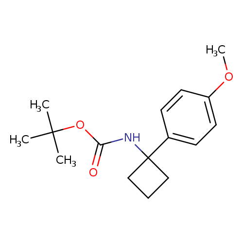 tert-Butyl N-[1-(4-methoxyphenyl)cyclobutyl]carbamate