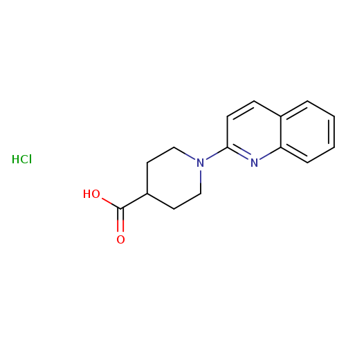 1-(quinolin-2-yl)piperidine-4-carboxylic acid hydrochloride