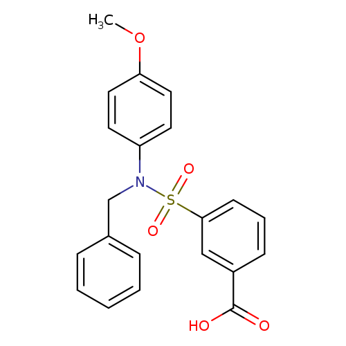 3-[benzyl(4-methoxyphenyl)sulfamoyl]benzoic acid