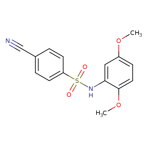 4-cyano-N-(2,5-dimethoxyphenyl)benzenesulfonamide