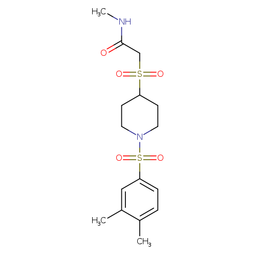 2-{[1-(3,4-dimethylbenzenesulfonyl)piperidin-4-yl]sulfonyl}-N-methylacetamide