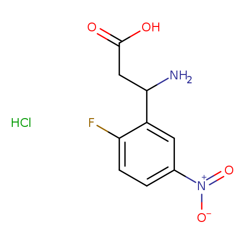 3-amino-3-(2-fluoro-5-nitrophenyl)propanoicacidhydrochloride