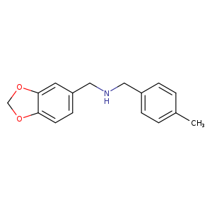 (1,3-BENZODIOXOL-5-YLMETHYL)(4-METHYLBENZYL)AMINE