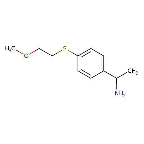1-{4-[(2-methoxyethyl)sulfanyl]phenyl}ethan-1-amine