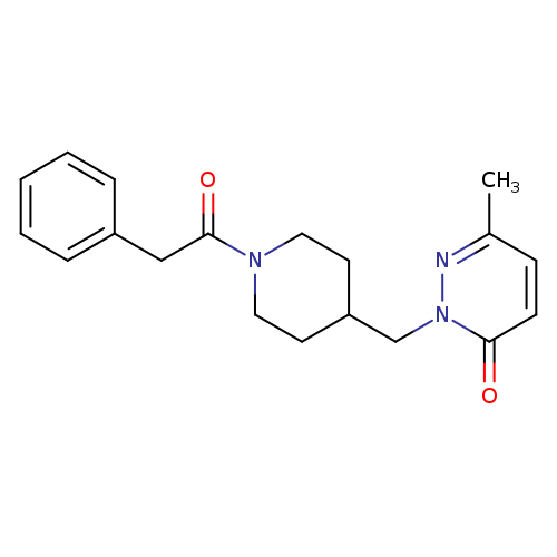 6-methyl-2-{[1-(2-phenylacetyl)piperidin-4-yl]methyl}-2,3-dihydropyridazin-3-one