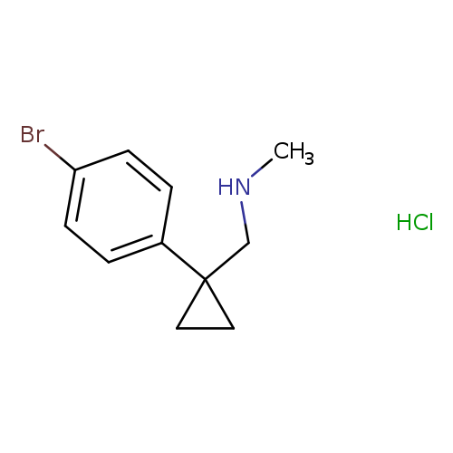 {[1-(4-bromophenyl)cyclopropyl]methyl}(methyl)amine hydrochloride