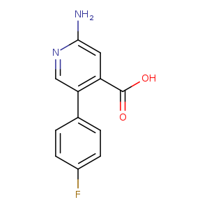 2-Amino-5-(4-fluorophenyl)isonicotinic acid
