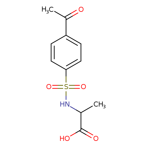 2-(4-acetylbenzenesulfonamido)propanoic acid