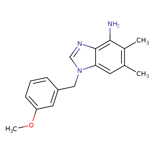 1-[(3-methoxyphenyl)methyl]-5,6-dimethyl-1H-1,3-benzodiazol-4-amine