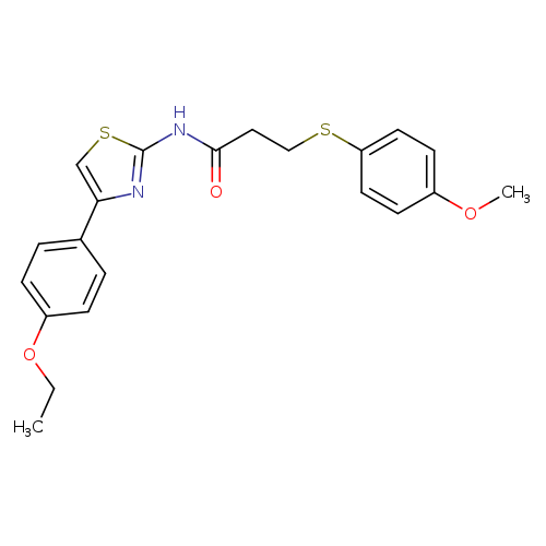 N-[4-(4-ethoxyphenyl)-1,3-thiazol-2-yl]-3-[(4-methoxyphenyl)sulfanyl]propanamide