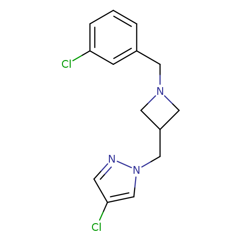 4-chloro-1-({1-[(3-chlorophenyl)methyl]azetidin-3-yl}methyl)-1H-pyrazole