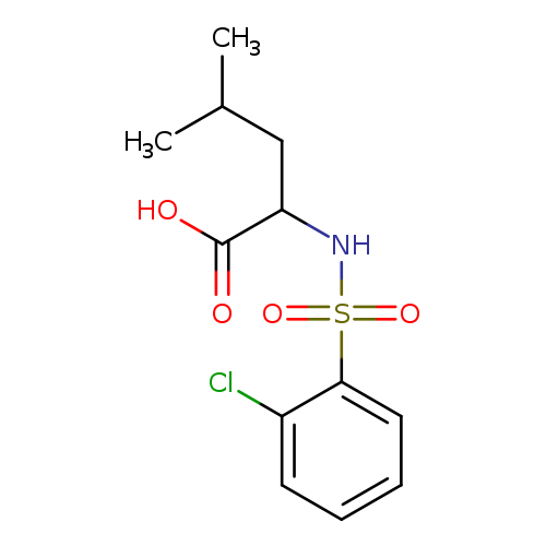 2-(2-Chlorophenylsulfonamido)-4-methylpentanoic acid