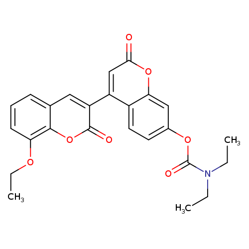 8-ethoxy-2,2'-dioxo-2H,2'H-[3,4'-bichromene]-7'-yl N,N-diethylcarbamate