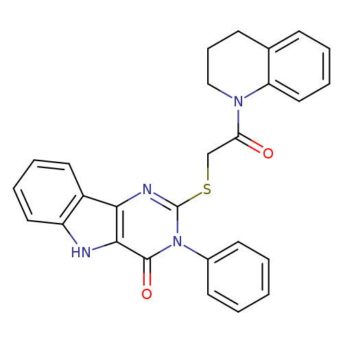 2-{[2-oxo-2-(1,2,3,4-tetrahydroquinolin-1-yl)ethyl]sulfanyl}-3-phenyl-3H,4H,5H-pyrimido[5,4-b]indol-4-one