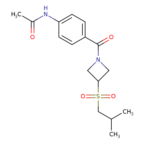 N-{4-[3-(2-methylpropanesulfonyl)azetidine-1-carbonyl]phenyl}acetamide