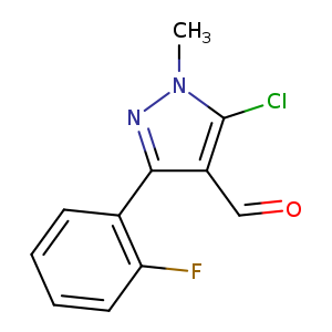 5-chloro-3-(2-fluorophenyl)-1-methyl-1H-pyrazole-4-carbaldehyde