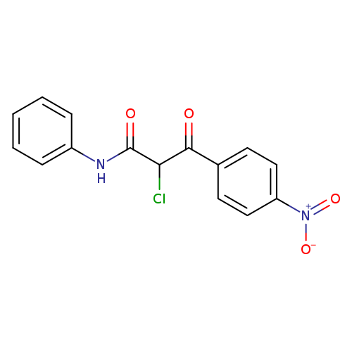 2-chloro-3-(4-nitrophenyl)-3-oxo-N-phenylpropanamide