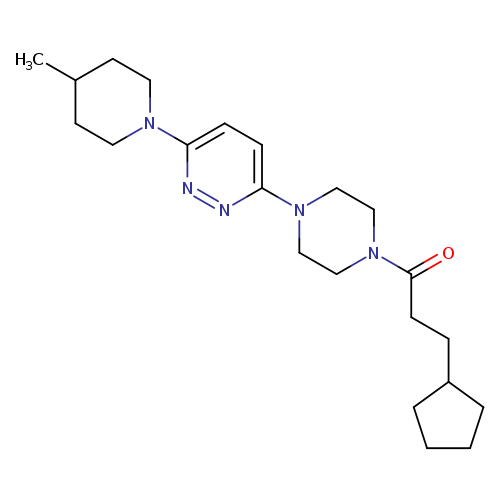 3-cyclopentyl-1-{4-[6-(4-methylpiperidin-1-yl)pyridazin-3-yl]piperazin-1-yl}propan-1-one