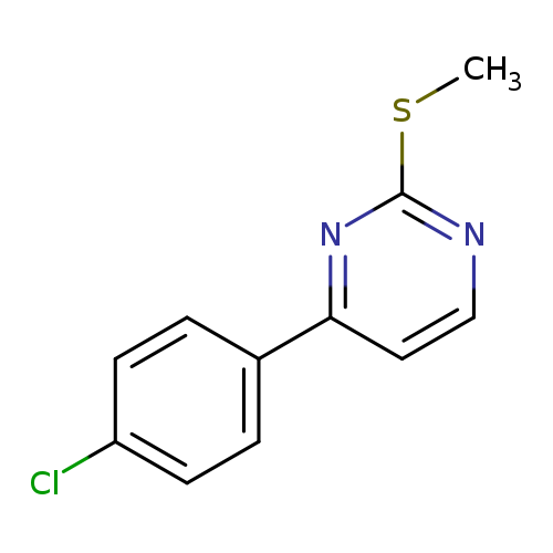 4-(4-Chlorophenyl)-2-methylthiopyrimidine