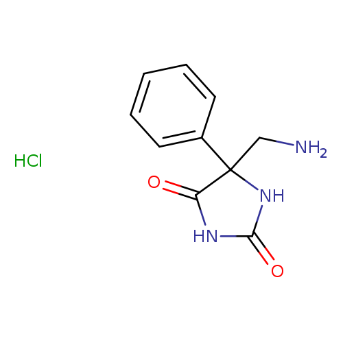 5-(aminomethyl)-5-phenylimidazolidine-2,4-dione hydrochloride