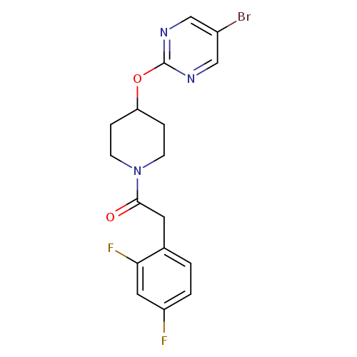 1-{4-[(5-bromopyrimidin-2-yl)oxy]piperidin-1-yl}-2-(2,4-difluorophenyl)ethan-1-one