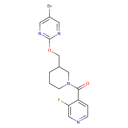 5-bromo-2-{[1-(3-fluoropyridine-4-carbonyl)piperidin-3-yl]methoxy}pyrimidine