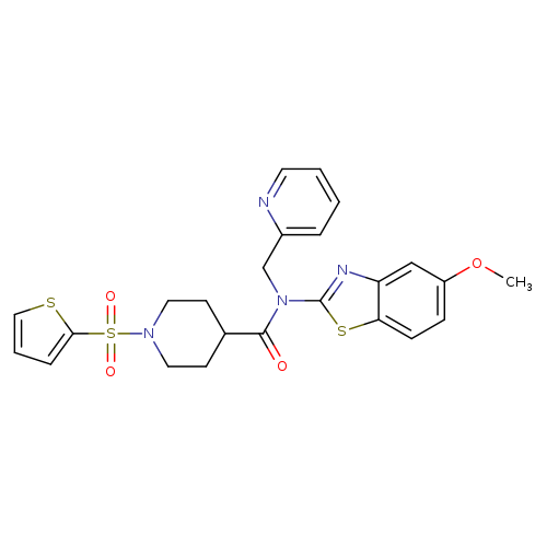 N-(5-methoxy-1,3-benzothiazol-2-yl)-N-[(pyridin-2-yl)methyl]-1-(thiophene-2-sulfonyl)piperidine-4-carboxamide