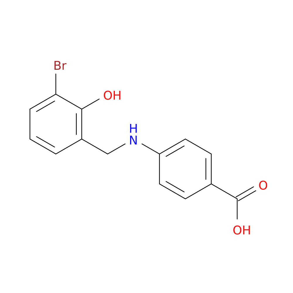 4-([(3-Bromo-2-hydroxyphenyl)methyl]amino)benzoic acid
